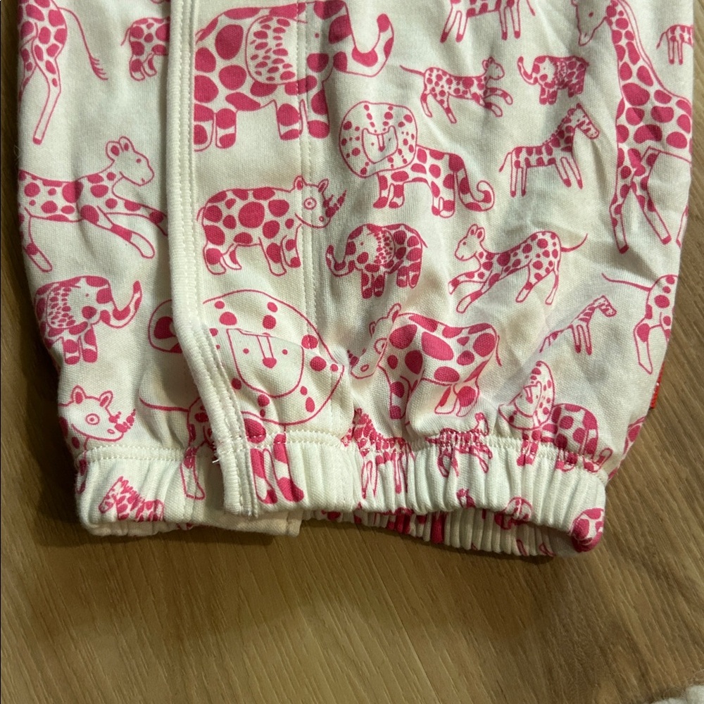 Magnetic Me Cream and Pink Animal Print Sleep Sack with Hat - Picture 3 of 5